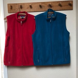 Fleece vests, Two For One! Size L